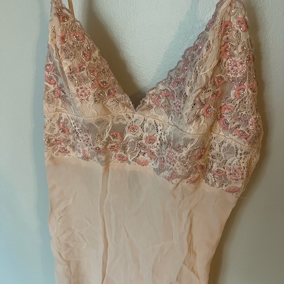 Free People Pink Satin Chemise Slip S - Picture 2 of 4